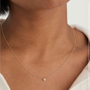 Mejuri Gold Diamond Necklace